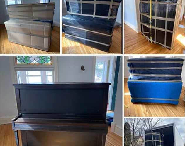 pictures of a piano. Local Moving.