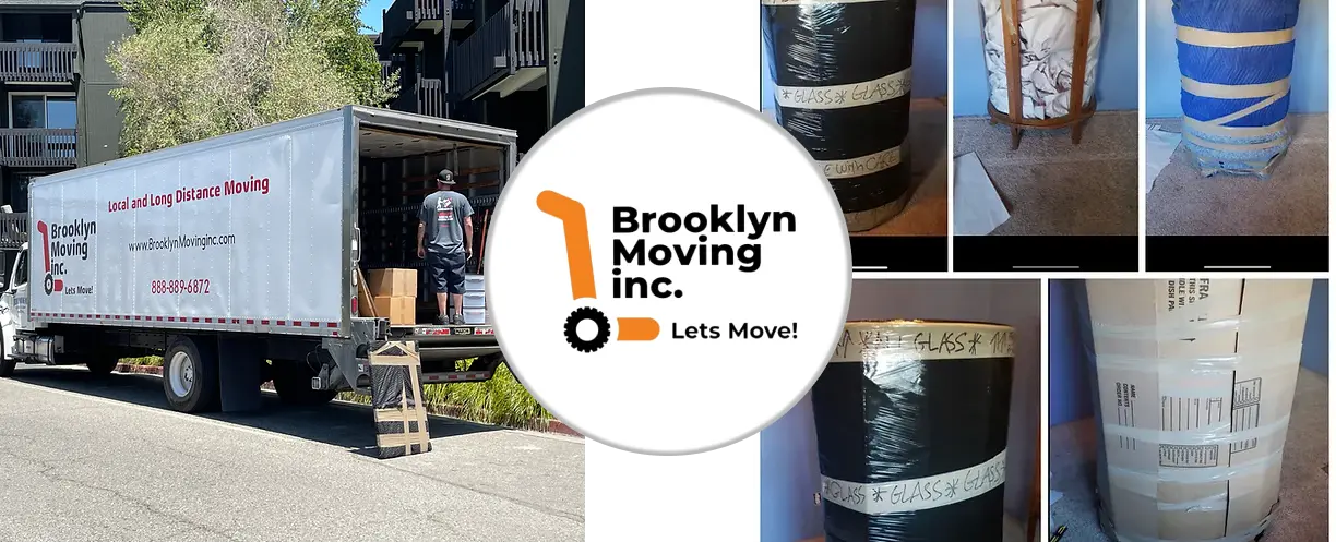 Brooklyn Moving Inc. team in front of a moving truck